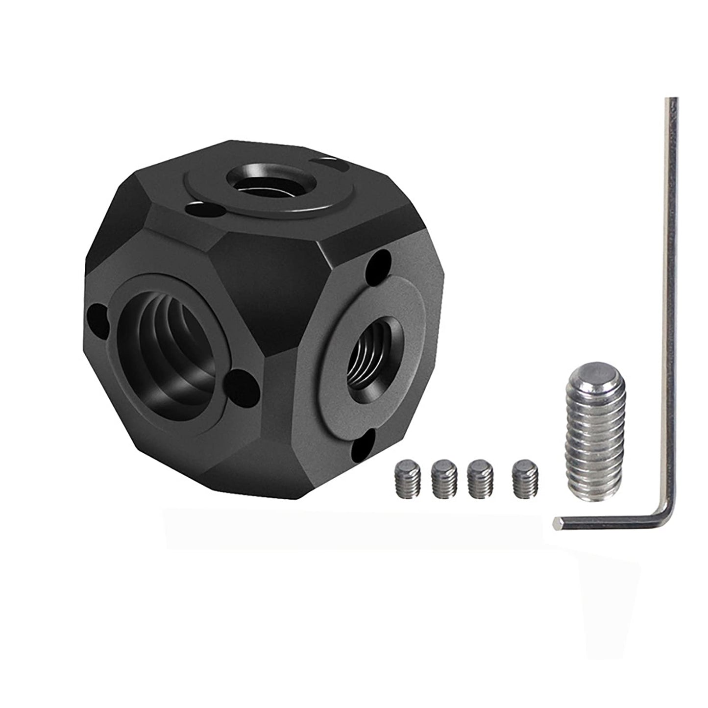 Stand Adapter, 1/4"-20 Screw Hole to 3/8" Screw Hole, Arri Standard Adapter, Anti-Slip, Aluminum Alloy Construction, Portable and Durable