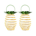 IWASHI 2 Pack Solar Hanging Lanterns, 60 LED Pineapple Lights for Outdoor Garden & Patio Lighting