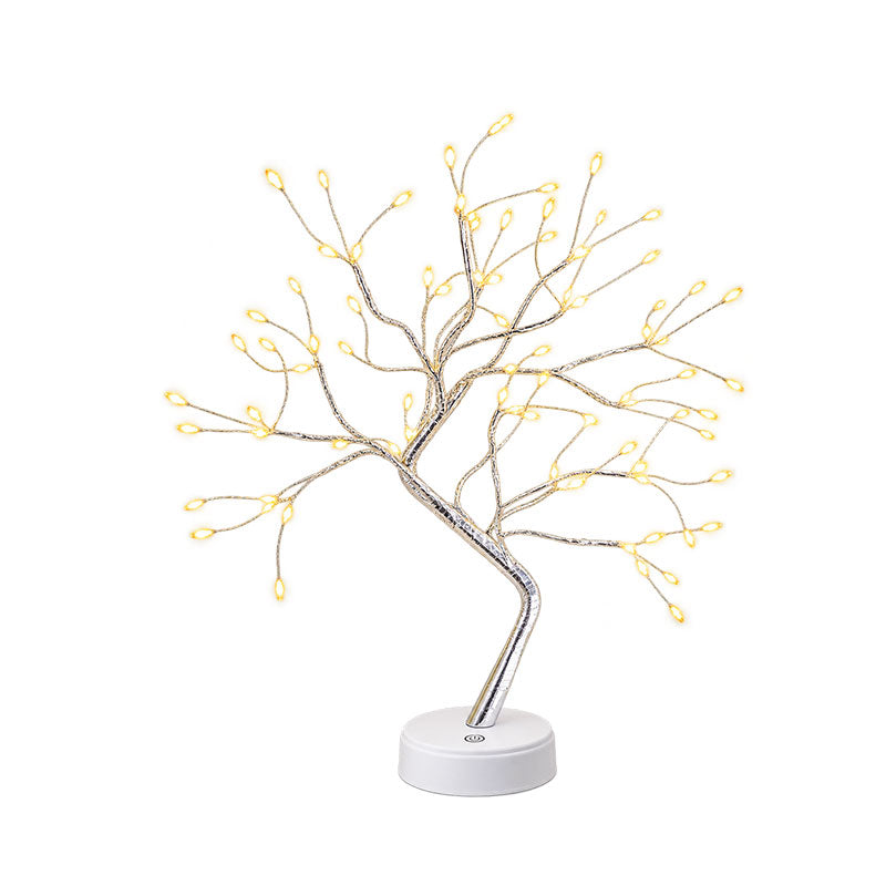 IWASHI 20" LED Bonsai Tree Light, USB & Battery Powered Table Lighting for Home Décor