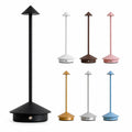 IWASHI Modern Cordless Table Lamp Set of 2, Black Portable LED Desk Lamps , Rechargeable, Battery Operated Lighting for Bedroom, Dining Room, Restaurant, Coffee Shop, Camping, Night Light