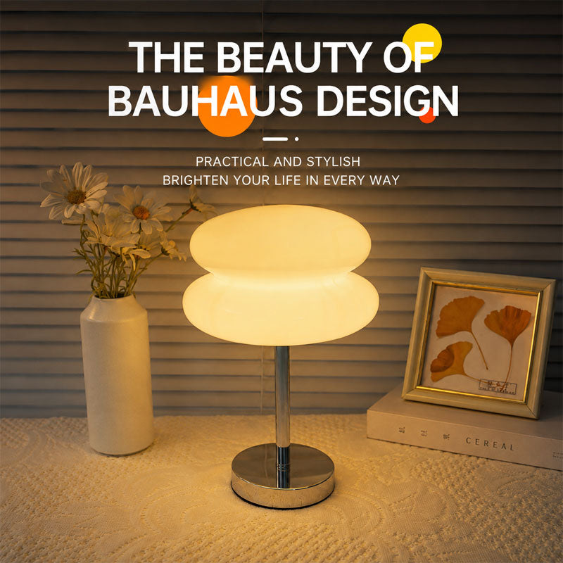 IWASHI Mid-Century Mushroom Table Lamp, Vintage Dimmable Lighting for Bedroom