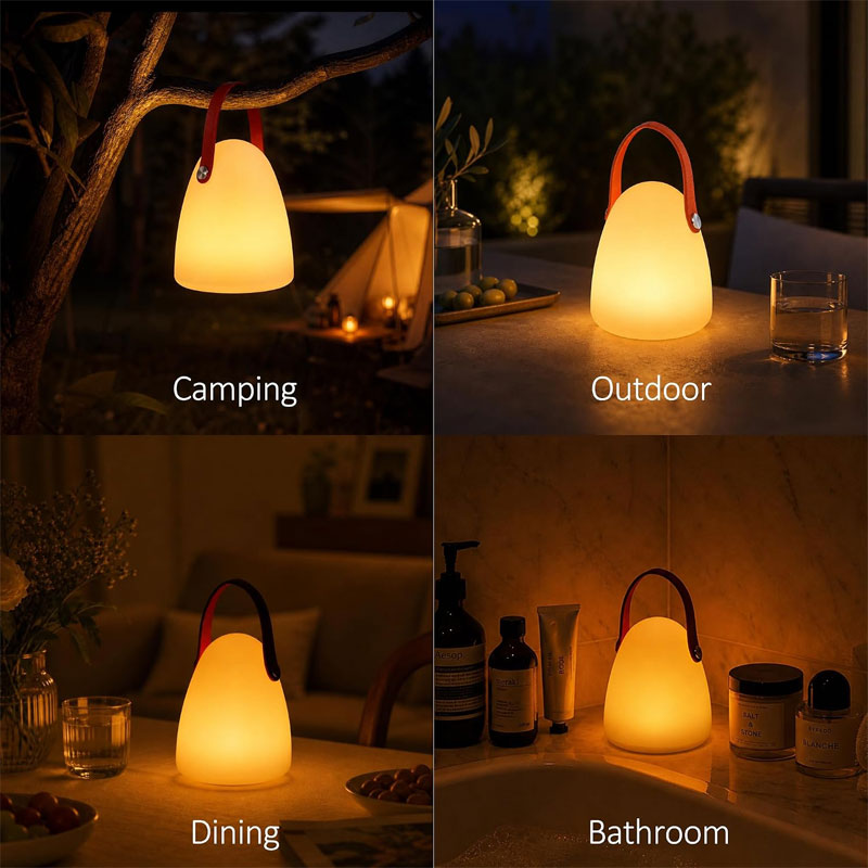 IWASHI 16-Color Rechargeable Shower Lamp, Mood Lighting with Remote, Touch & Dimming