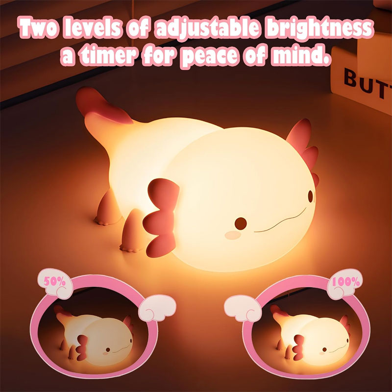 IWASHI Rechargeable Dimmable Bedside Lamp with Touch Control for Kids Lighting