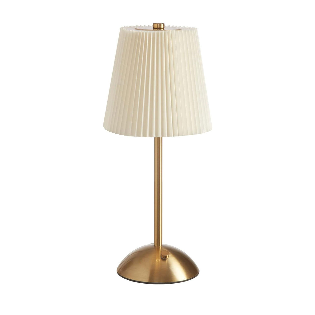 IWASHI Rechargeable Cordless Table Lamp, 3-Color Dimmable Touch Light, Beige Shade Battery Operated Portable, Vintage Ambient Light, for Dining Table, Bedroom, Kitchen, Bar, Bathroom, Entryway,Ideal Home Gift