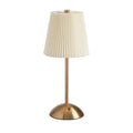 IWASHI Rechargeable Cordless Table Lamp, 3-Color Dimmable Touch Light, Beige Shade Battery Operated Portable, Vintage Ambient Light, for Dining Table, Bedroom, Kitchen, Bar, Bathroom, Entryway,Ideal Home Gift
