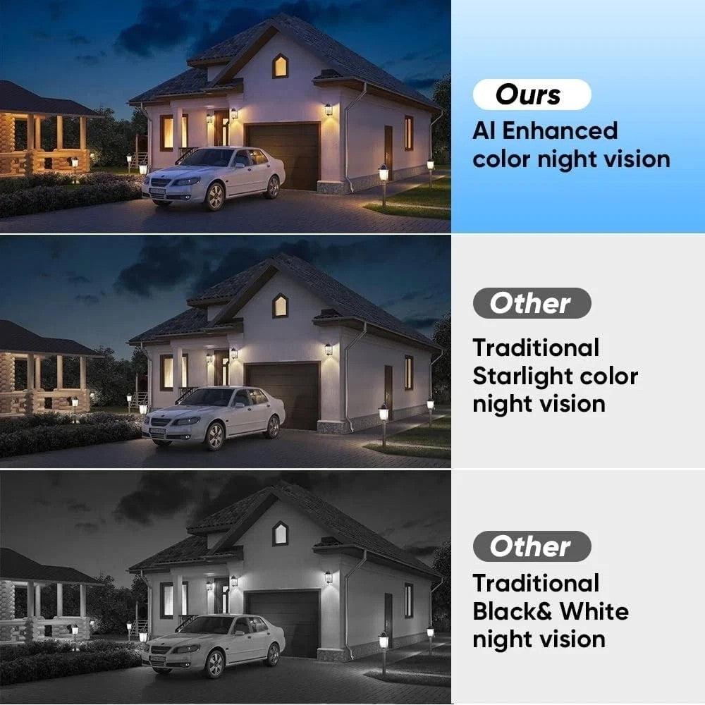 Window Camera – 2.4GHz WiFi Home Security Camera with 1080p HD Night Vision Motion Detection Alert Two-Way Audio Pet Monitor  Indoor/Outdoor Window Mount White
