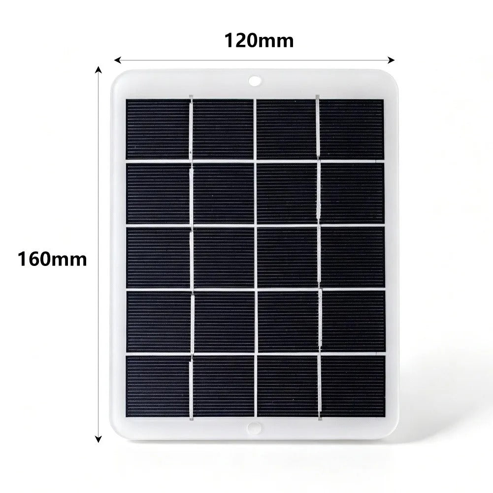 IWASHI Panel Solar USB de 3W, Cargador Portátil de 5V para Camping y Senderismo