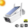 IWASHI Outdoor 1080P HD Solar Security Camera, Wireless WiFi IP Camera with Night Vision, PIR Motion Detection, Two-Way Audio, IP66 Waterproof, Rechargeable Battery Powered, Smart Home Compatible (Icssee App)