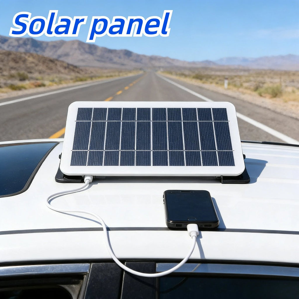 IWASHI 5W 5V USB Solar Panel Charger, Portable Waterproof Solar Charger for Camping Hiking