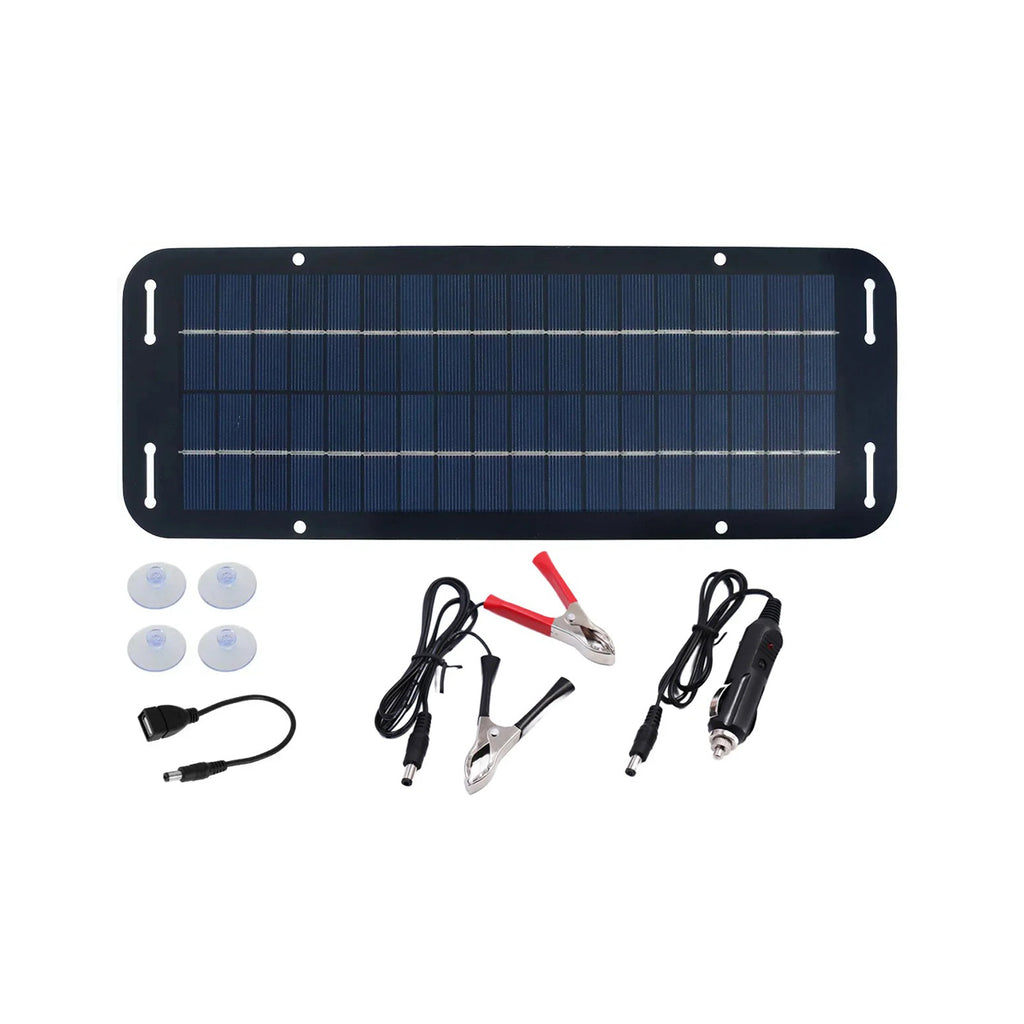 Cargador de batería con panel solar IWASHI 60W 12V, cargador lento para casas rodantes, botes, furgonetas y hogares