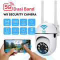 IWASHI 1080P HD 5G WiFi PTZ Camera Outdoor Wireless, Dual-Band 2.4G/5G Security Camera with Auto Human Tracking, Two-Way Audio, Night Vision, Motion Detection Alert, APP Remote Control, IP66 Weatherproof, TF Card Storage, Works with YIIOT