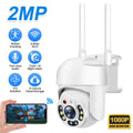IWASHI 1080P WiFi IP Camera Outdoor – PTZ Wireless Security Camera with AI Motion Tracking, Two-Way Audio, Color Night Vision, IP66 Weatherproof, Cloud & TF Card Storage, Works with Alexa