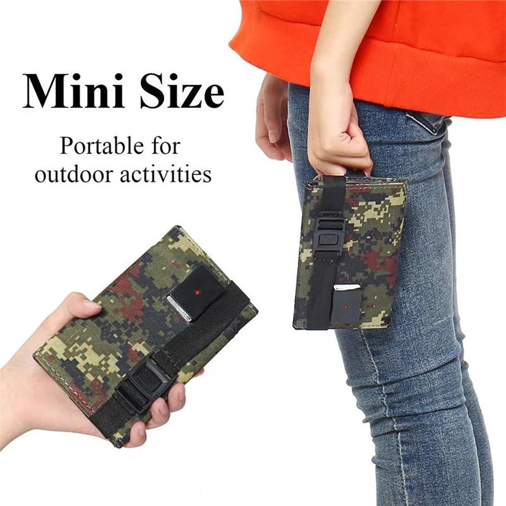 IWASHI Portable Foldable Solar Panel for Travel USB Charger for Phone Power Bank Fan Flashlight