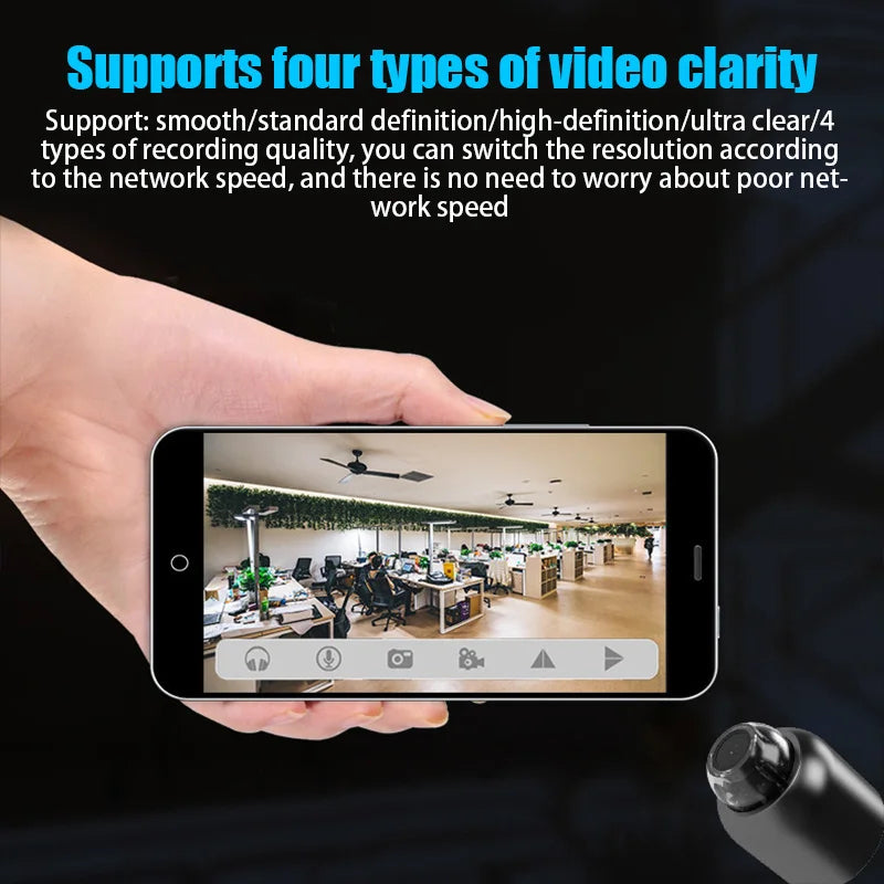 IWASHI Mini Camera 1080P HD Portable Wireless Security Camera with Night Vision & Motion Detection