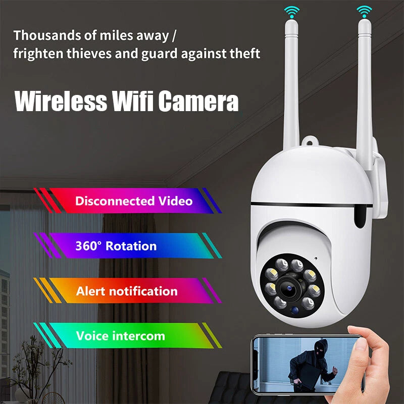 IWASHI 1080P HD 5G WiFi PTZ Camera Outdoor Wireless, Dual-Band 2.4G/5G Security Camera with Auto Human Tracking, Two-Way Audio, Night Vision, Motion Detection Alert, APP Remote Control, IP66 Weatherproof, TF Card Storage, Works with YIIOT