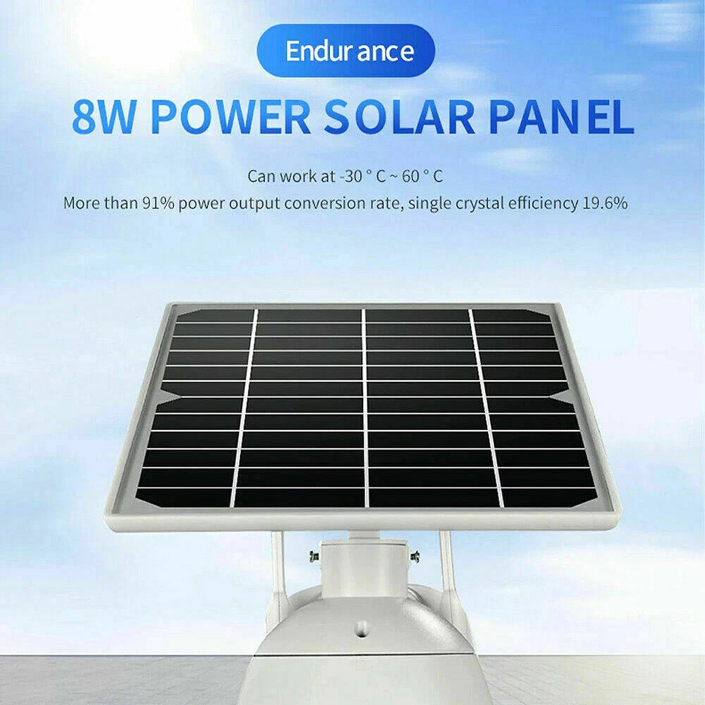 IWASHI Home Security Camera Outdoor Solar Battery Powered Wireless Pan Tilt Spotlight – 1080P HD, 320° PTZ, PIR+Radar Detection, Two-Way Talk, IP66 Waterproof