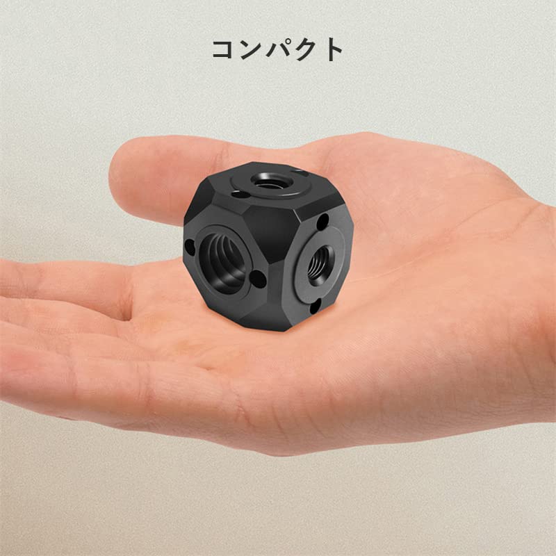 Stand Adapter, 1/4"-20 Screw Hole to 3/8" Screw Hole, Arri Standard Adapter, Anti-Slip, Aluminum Alloy Construction, Portable and Durable