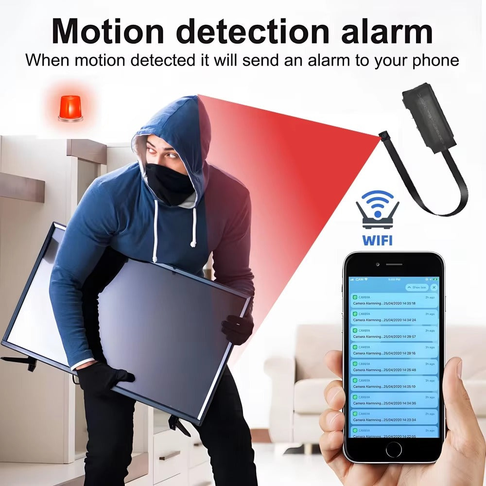 IWASHI Mini WiFi Security Camera 1080P HD with Motion Detection & Remote Viewing