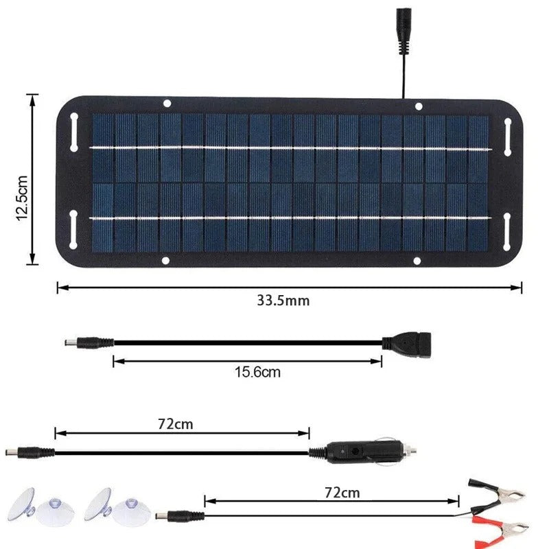 IWASHI 60W 12V Solar Panel Battery Charger, Trickle Charger for RV, Boat, Van & Home
