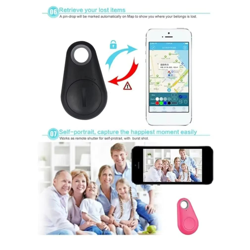 IWASHI Mini Bluetooth Tracker Anti-Lost Bluetooth 5.0 Tracker for Kids, Elderly, Pets, Keys & Bags – Mini Smart Locator