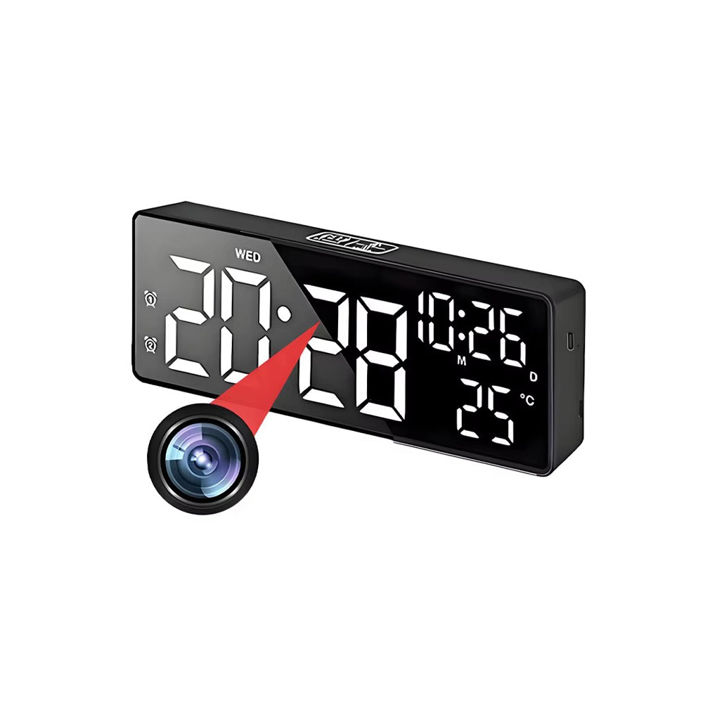 IWASHI Mini Clock WiFi Camera with Night Vision, Motion Detection & Remote Viewing