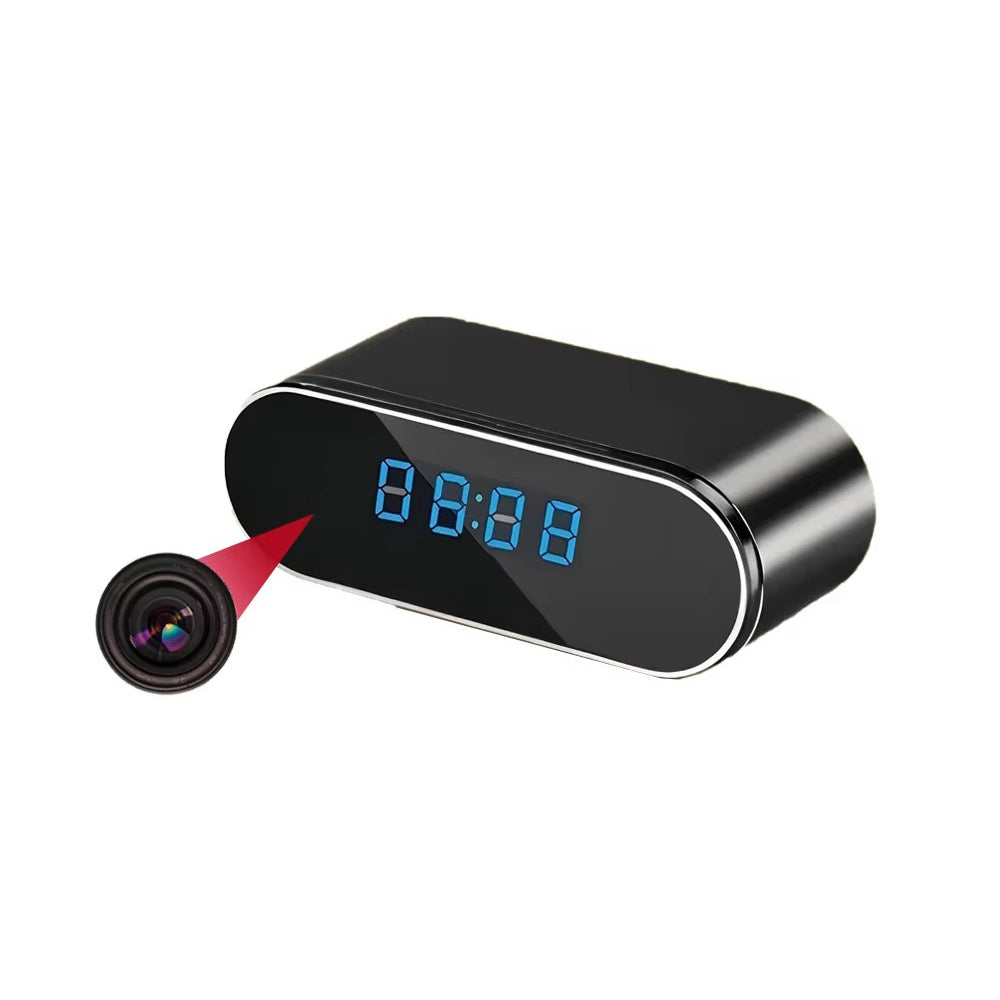IWASHI Mini Alarm Clock WiFi Camera with Remote Viewing, Motion Detection & Light Control