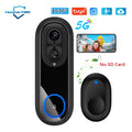 IWASHI 5G/2.4G WiFi Video Doorbell Camera, 1080P, 7000mAh Battery, Tuya APP