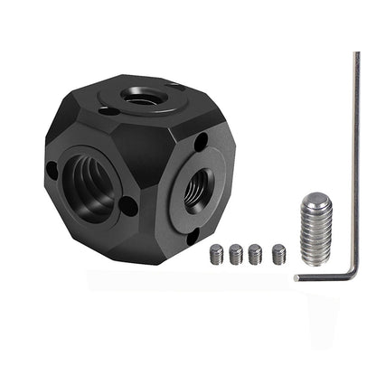 Stand Adapter, 1/4"-20 Screw Hole to 3/8" Screw Hole, Arri Standard Adapter, Anti-Slip, Aluminum Alloy Construction, Portable and Durable