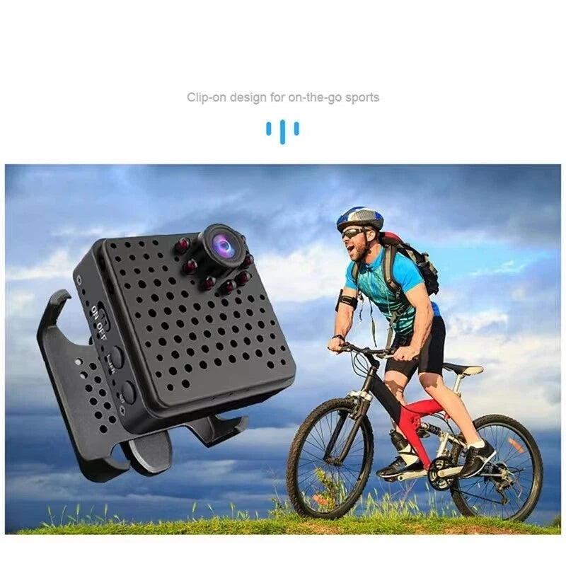 IWASHI Mini 1080P WiFi Security Camera, Smart Portable Indoor Cam with Night Vision, Motion Detection, 1100mAh Battery, TF Card Recording, Multi-User Live View, Compatible with Android & iOS