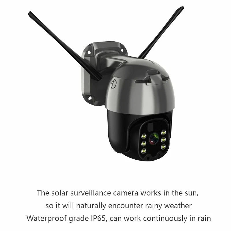 IWASHI 4G Solar Security Camera, 1080P Full HD Color Night Vision, 8W Solar Panel & 180-Day Standby, Pan-Tilt 355° & 90°, IP66 Waterproof, 2-Way Audio, PIR Motion Detection, No WiFi Needed