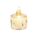 IWASHI 12 Pack Crystal Flameless Tea Lights, LED Lighting Candles for Decor