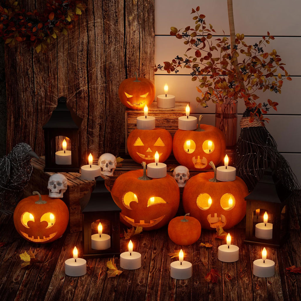 IWASHI Rechargeable Flameless Tea Lights, LED Lighting Candles with Remote & Timer